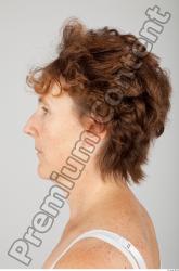 Head Woman White Slim Wrinkles Female Studio Poses